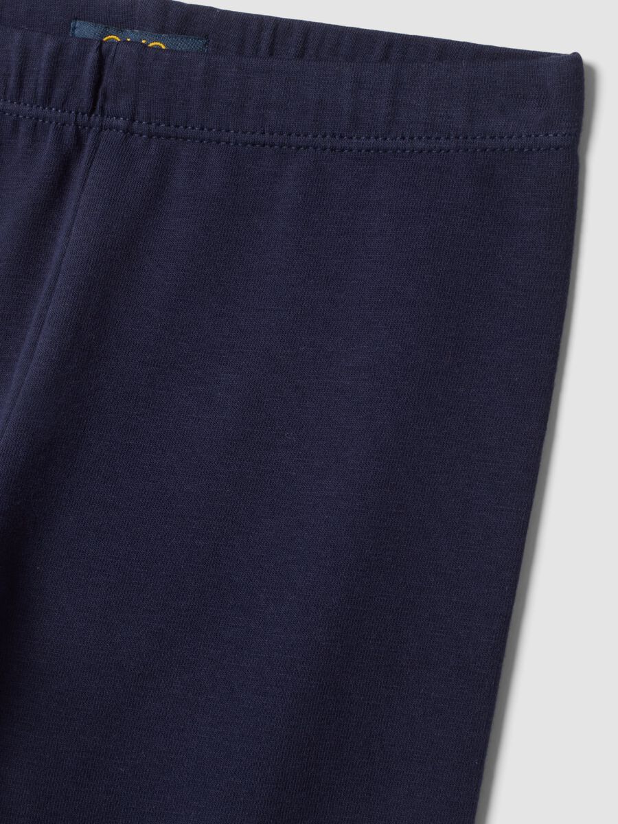 Leggings blu in cotone elasticizzato skinny fit_2