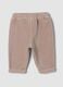 Brown organic cotton-blend trousers_1