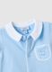 Baby blue cotton romper with pointed collar_2