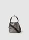 Metallic-effect quilted bucket bag_0