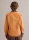 Orange pure cotton jacket with contrast embroidery_3