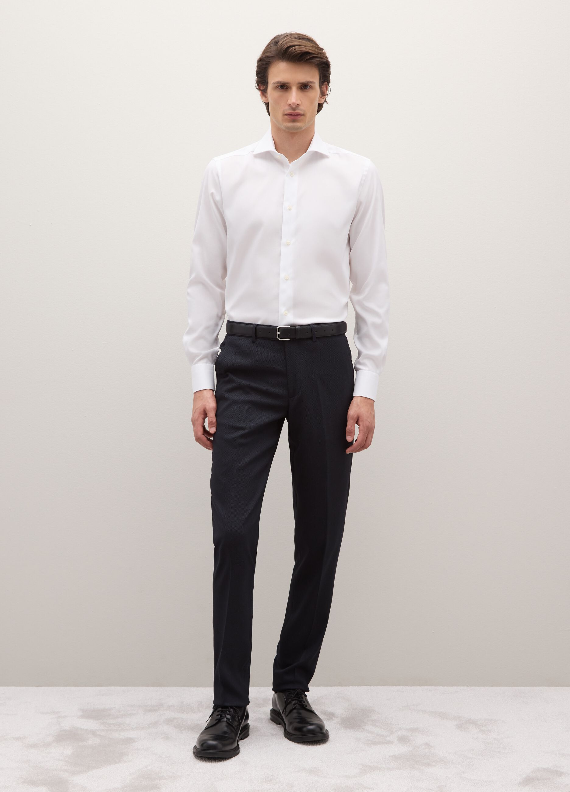Slim fit blue trousers