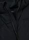 Black padded hooded jacket with water-resistant zip, oversized fit_1