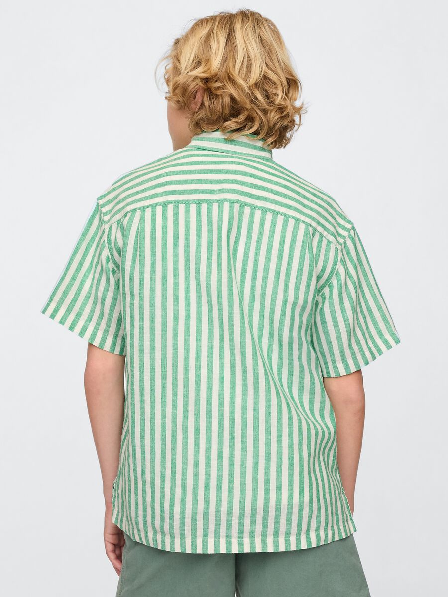 Green and White Striped Shirt_2