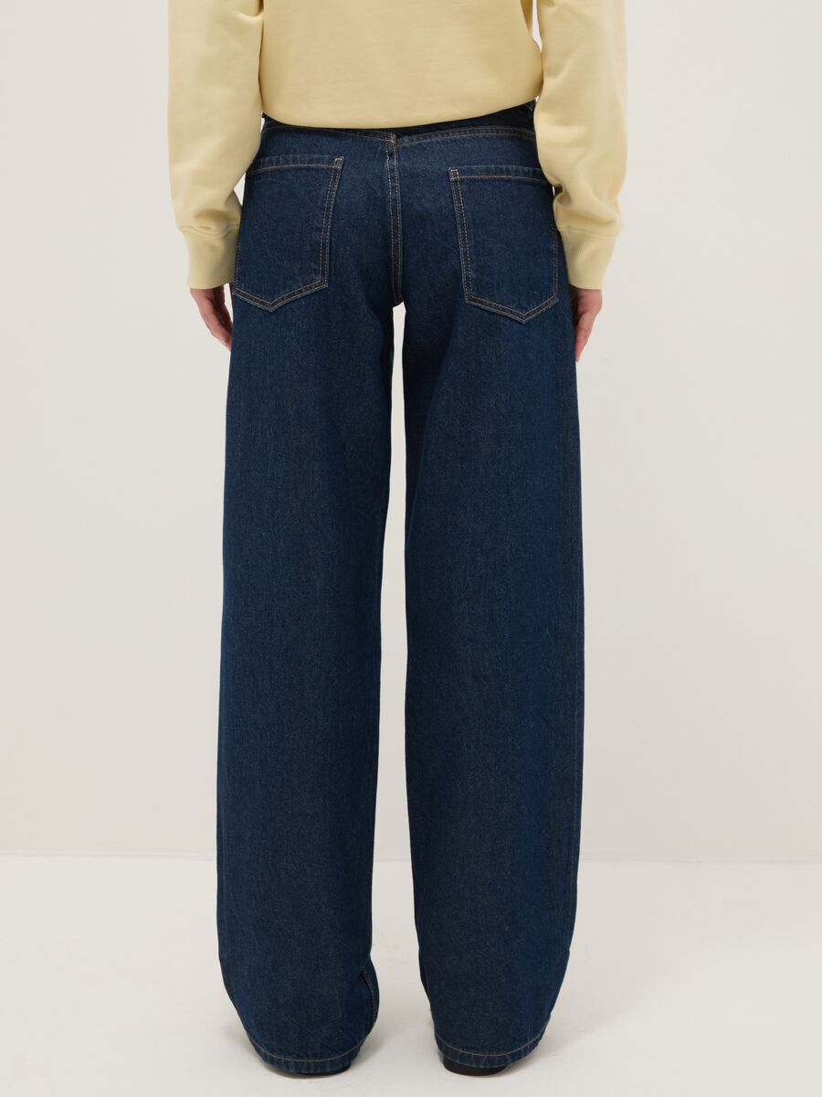 Pure Cotton Blue Boyfriend Fit Jeans_2