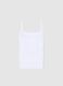 Girl's white tank tops bipack in pure cotton regular fit_2