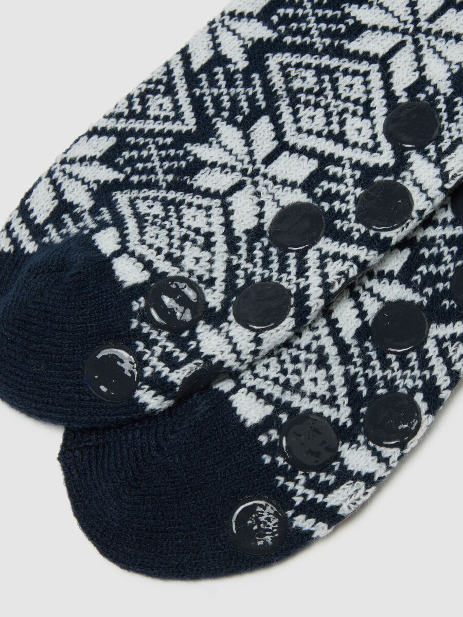 Elasticated Christmas Blue Socks_2