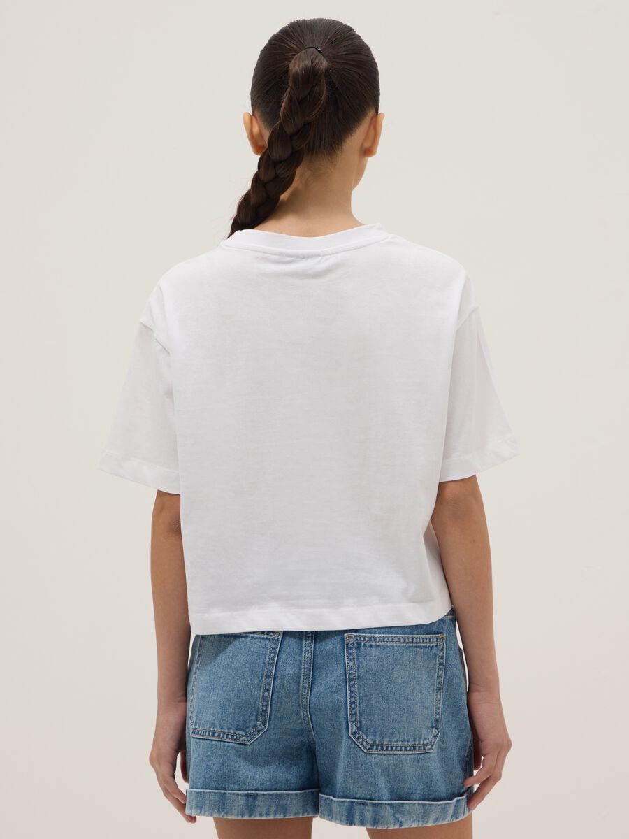 White pure cotton relaxed fit girl T-shirt Boston Celtics_1