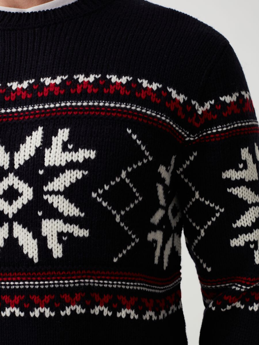 Pullover con disegno norvegese jacquard_3