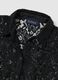 Black Transparent Lace Regular Fit Shirt_5