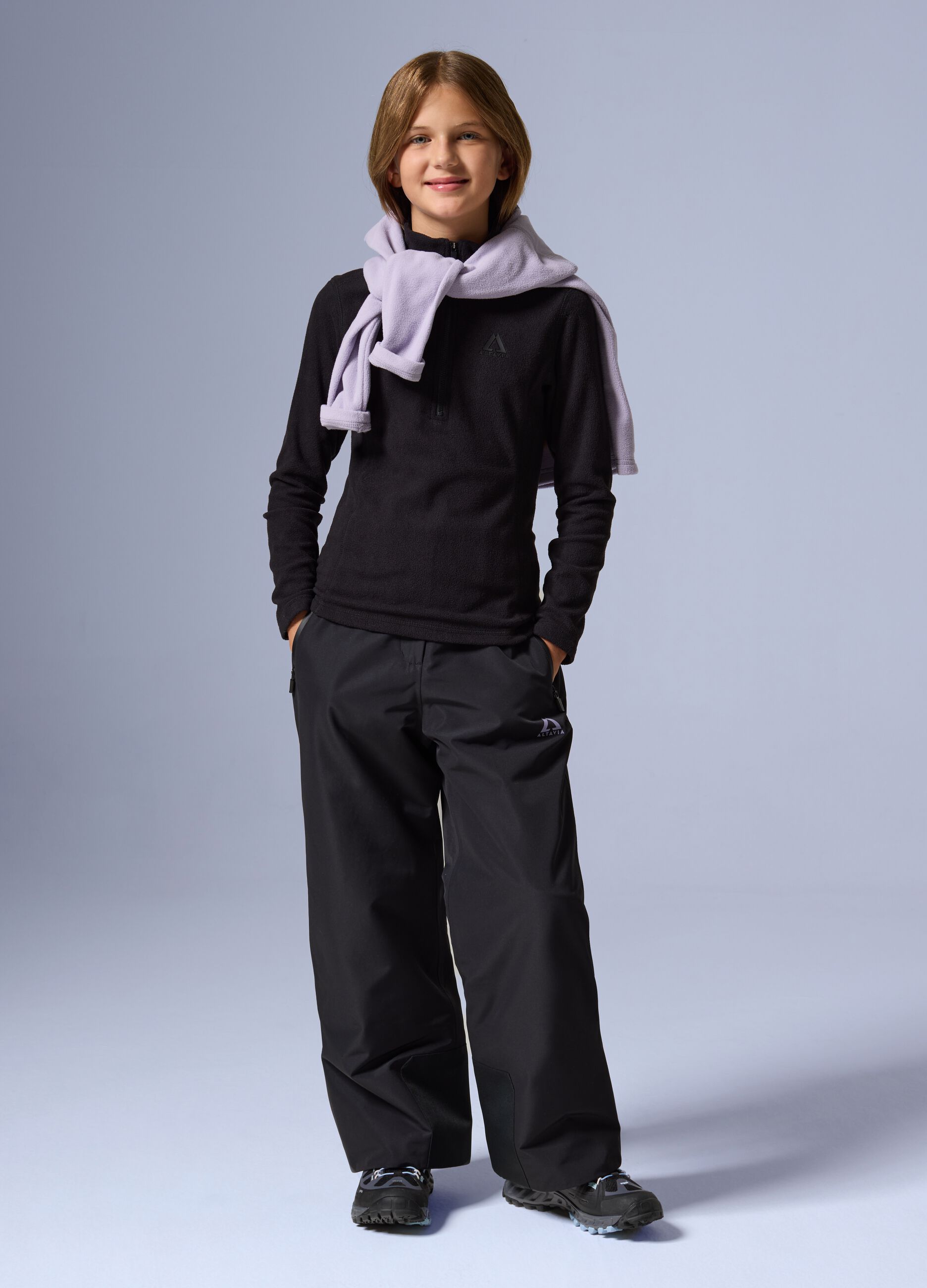 ALTAVIA Half Zip Fleece with DEBORAH COMPAGNONI