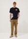 Black pure cotton T-shirt with graphic print_1