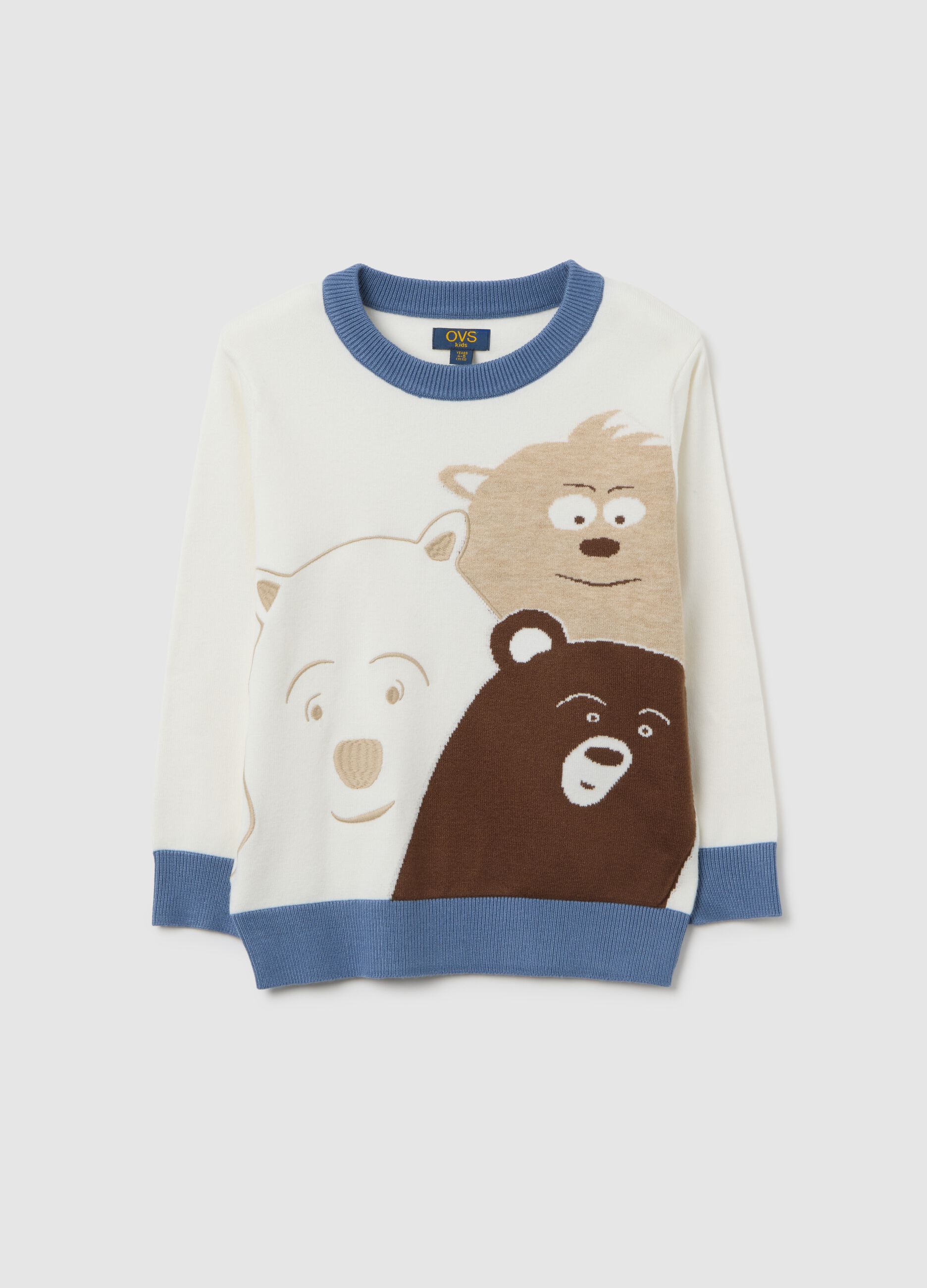 Multicolour children's regular fit jumper with prints