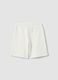 Boys&rsquo; white pure cotton shorts with elasticated waist_1