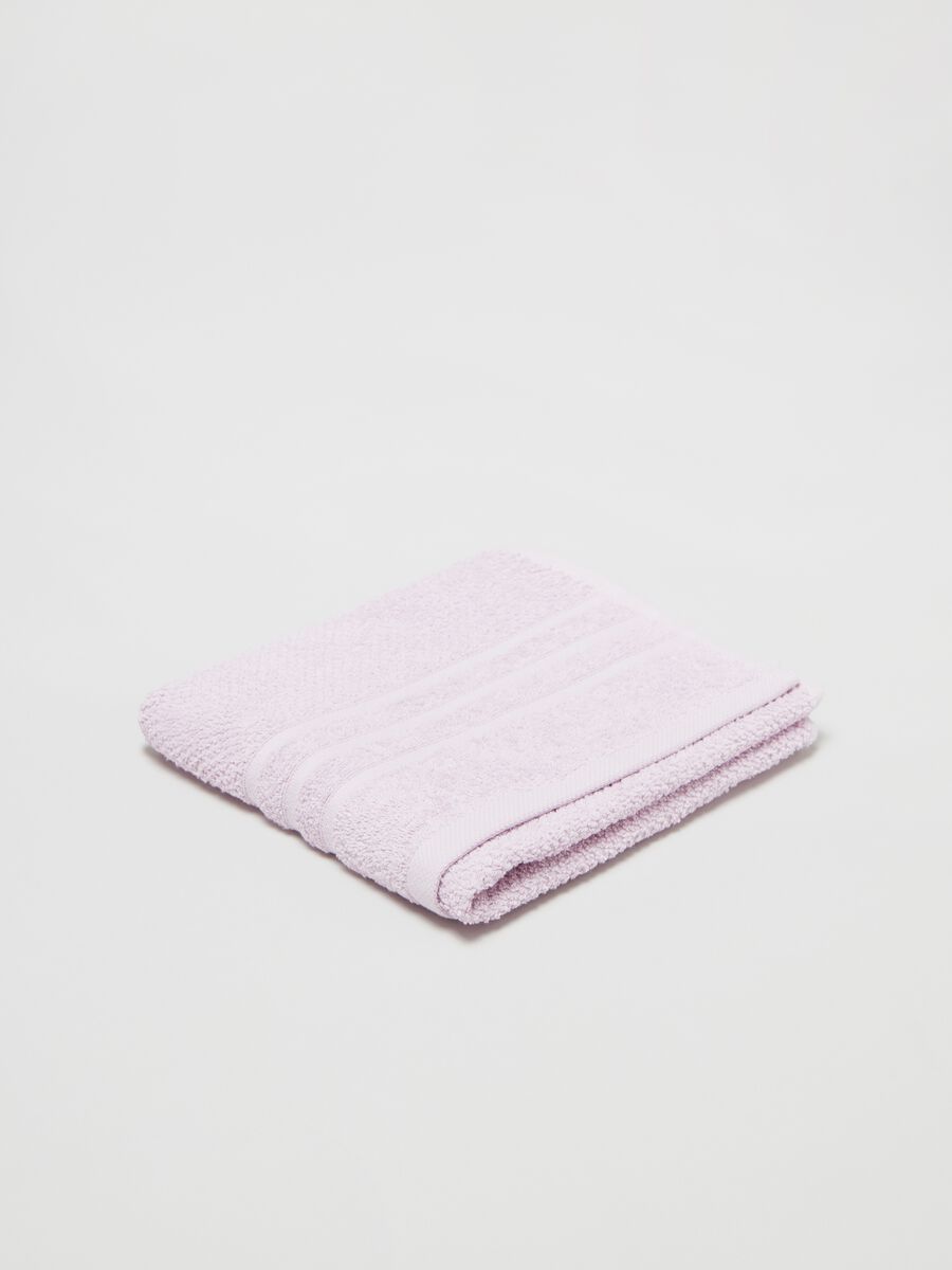 Asciugamano viso 50x90 tinta unita rosa_0