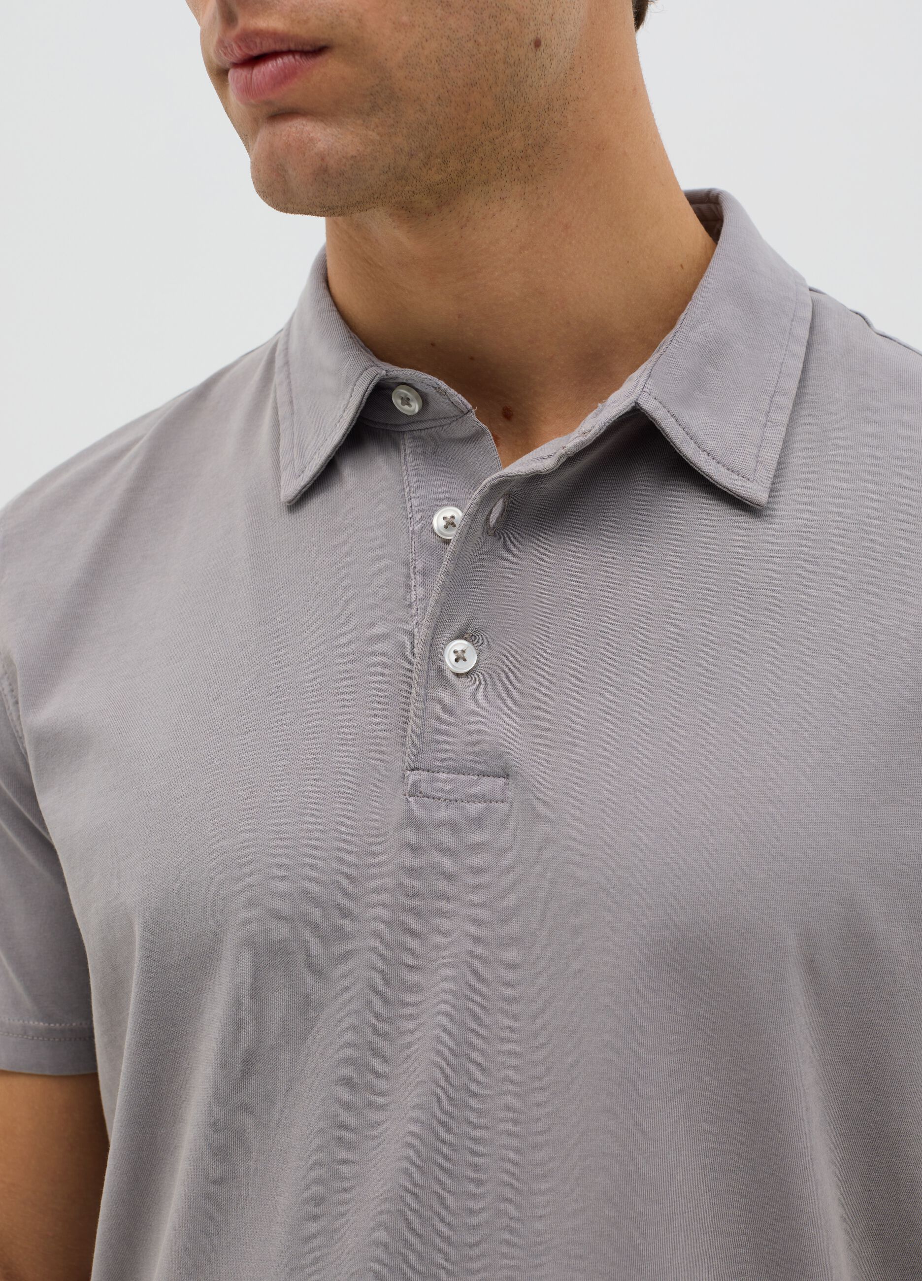 Regular-fit polo shirt in jersey