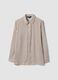 White striped shirt with classic collar, regular fit_4