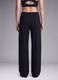 Pantaloni Easy Dry neri in tessuto elasticizzato wide leg ALTAVIA STUDIO_2