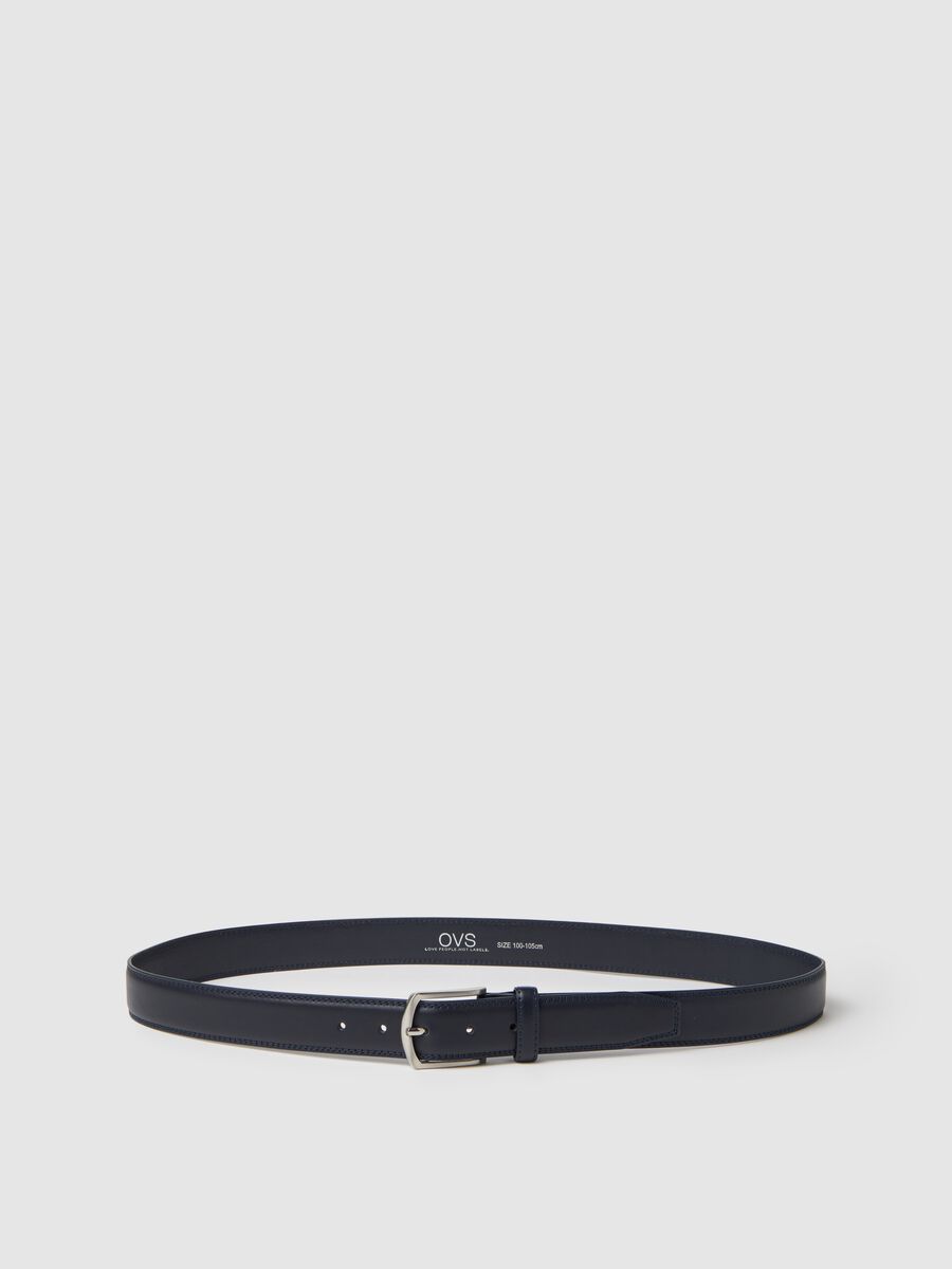Blue belt with square buckle_0