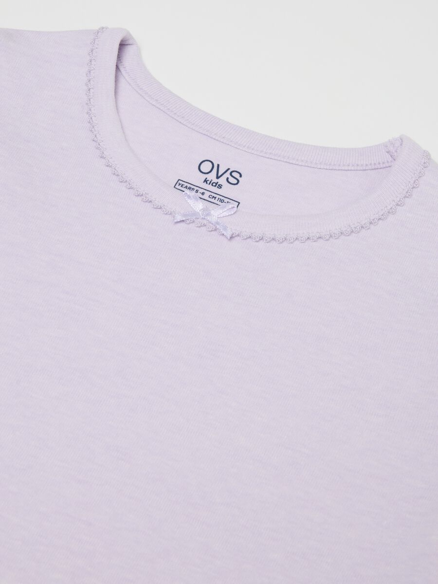 Multicolour Pure Cotton Regular Fit Girls' T-Shirt Twin Pack_2