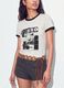 White cotton T-shirt with front graphic print and contrast trims_3