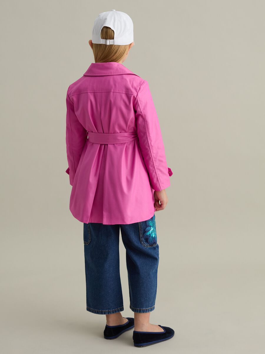 Single-breasted trench coat with belt_2