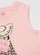 Girls' Pink Cotton T-Shirt Regular Fit_3