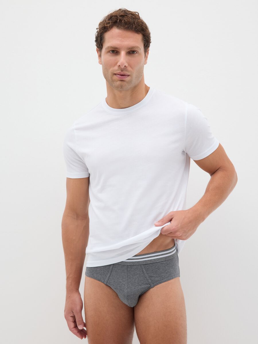 Tripack slip in cotone elasticizzato multicolor regular fit_0