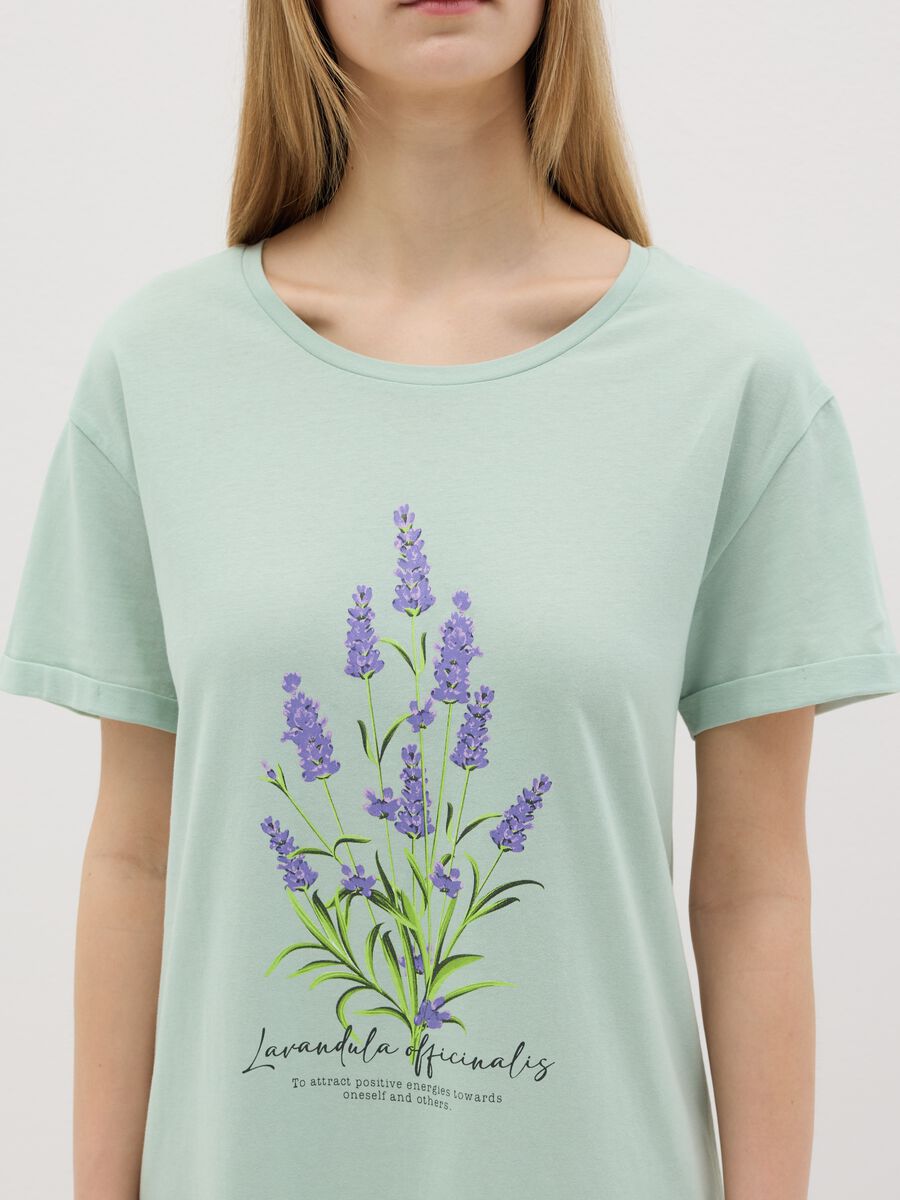 Blue nightdress with geometric print_3