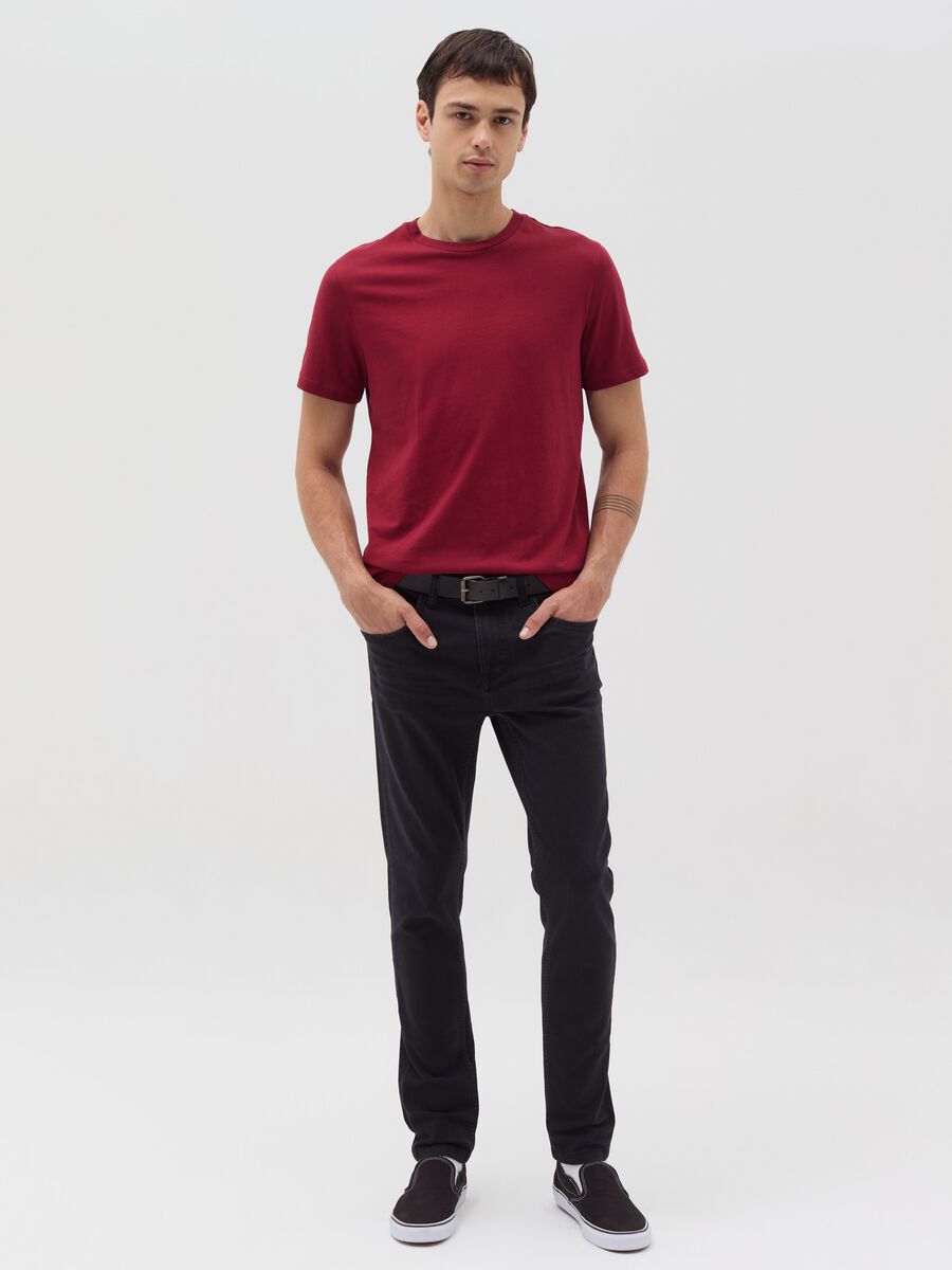 Cotton T-shirt with round neck_1
