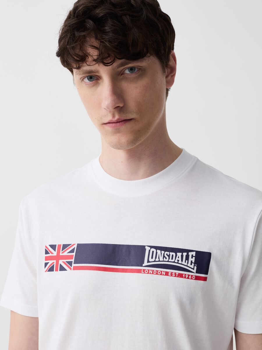 T-shirt with logo print and UK flag_2