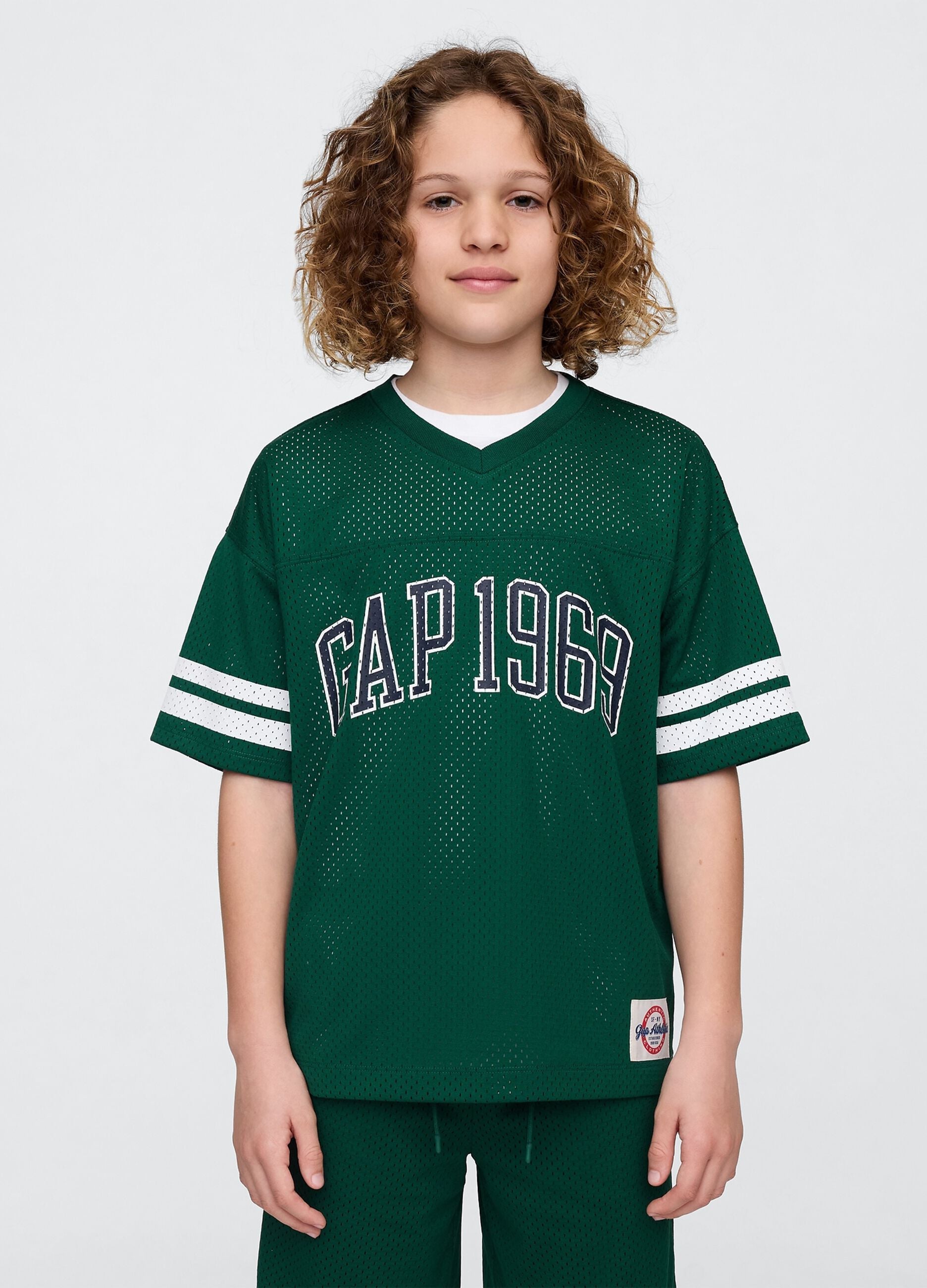 Green sports shirt with GAP 1969 logo