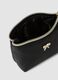 Black zip-up pouch with bow detail_2