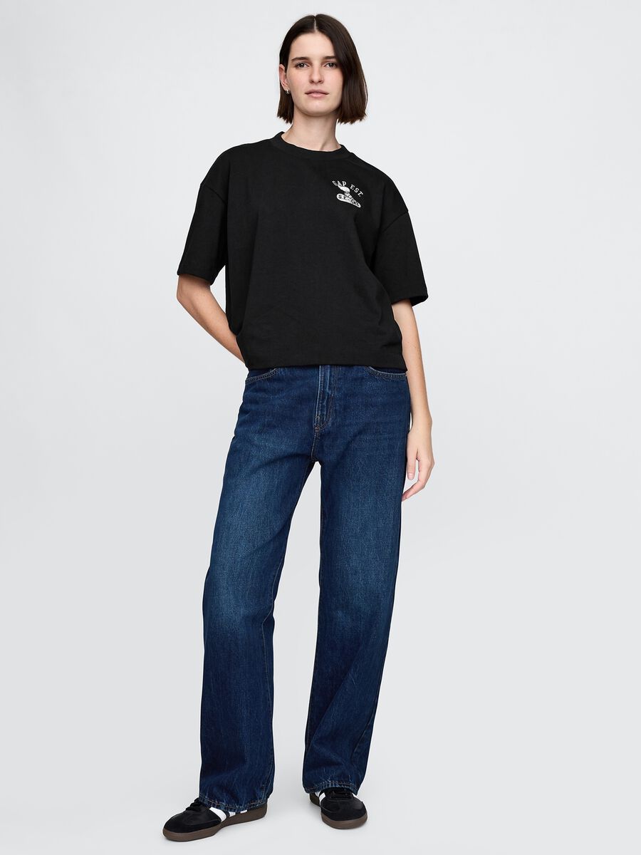 Black GAP Cotton T-shirt_1