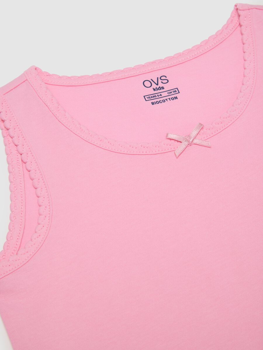 Sleeveless Pink Cotton Vest_2
