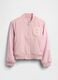 Bomber rosa in misto lana e fibre sintetiche_3
