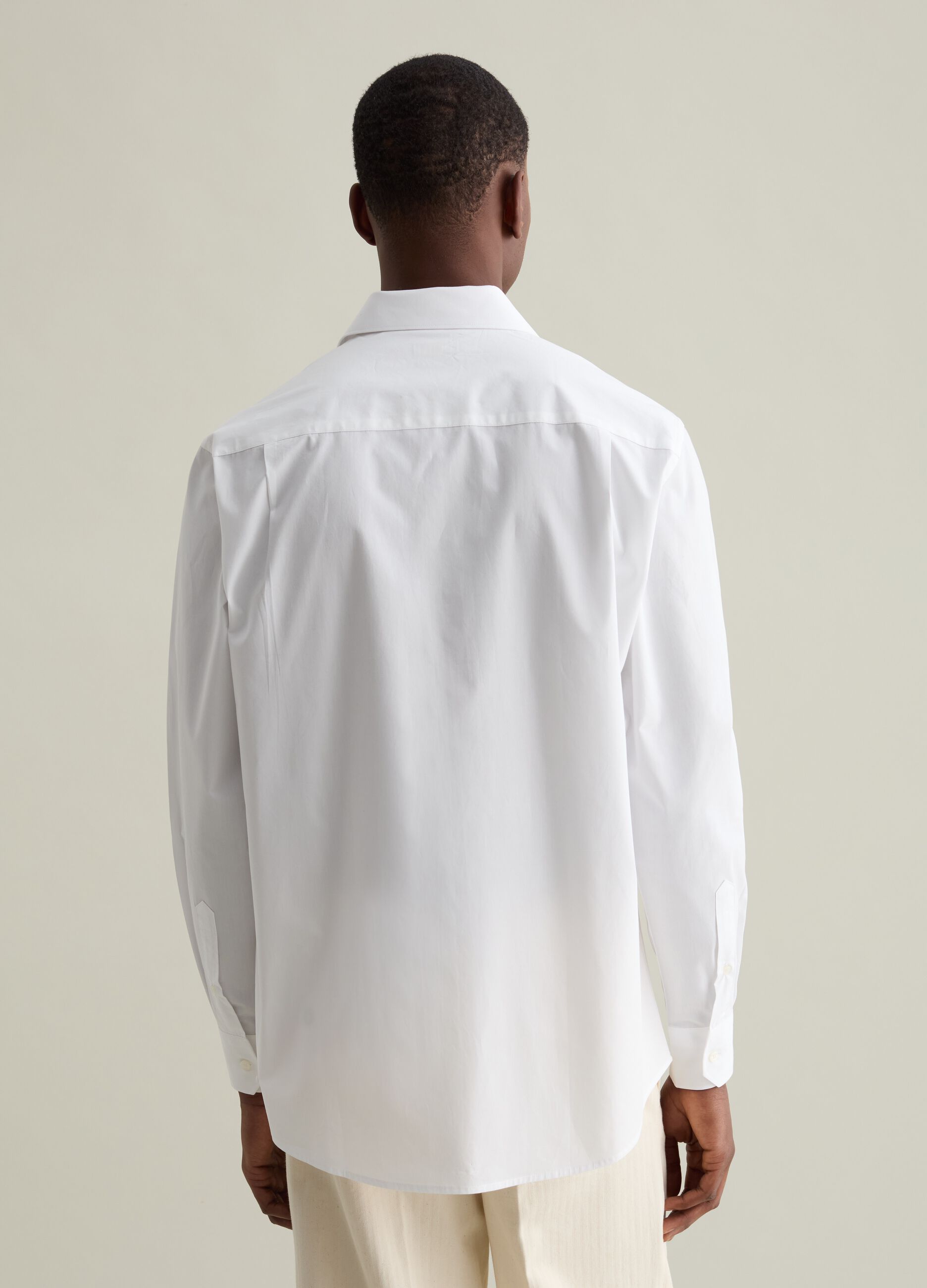 Regular-fit shirt in easy-iron cotton