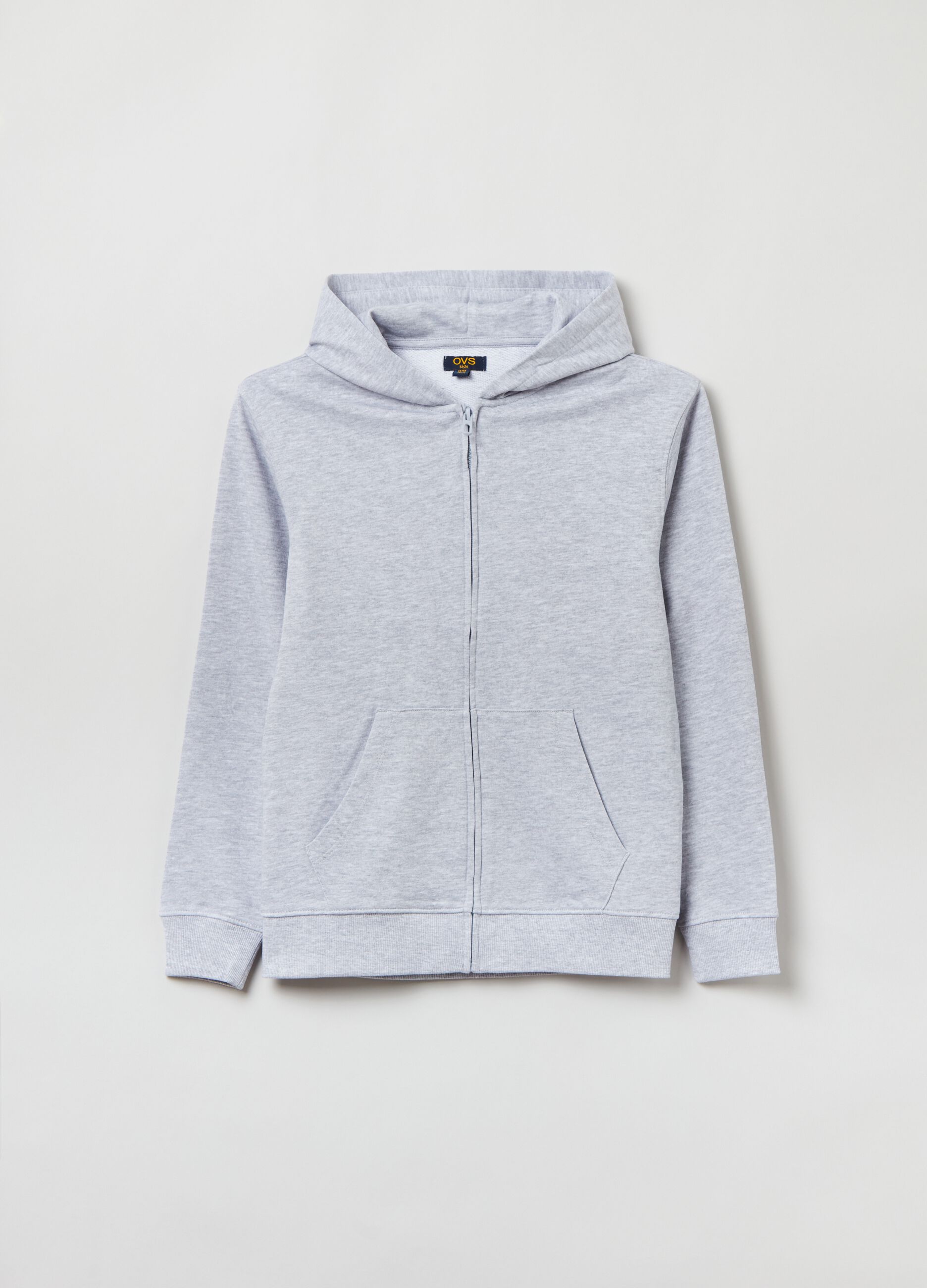 Full-zip in French Terry con cappuccio_0