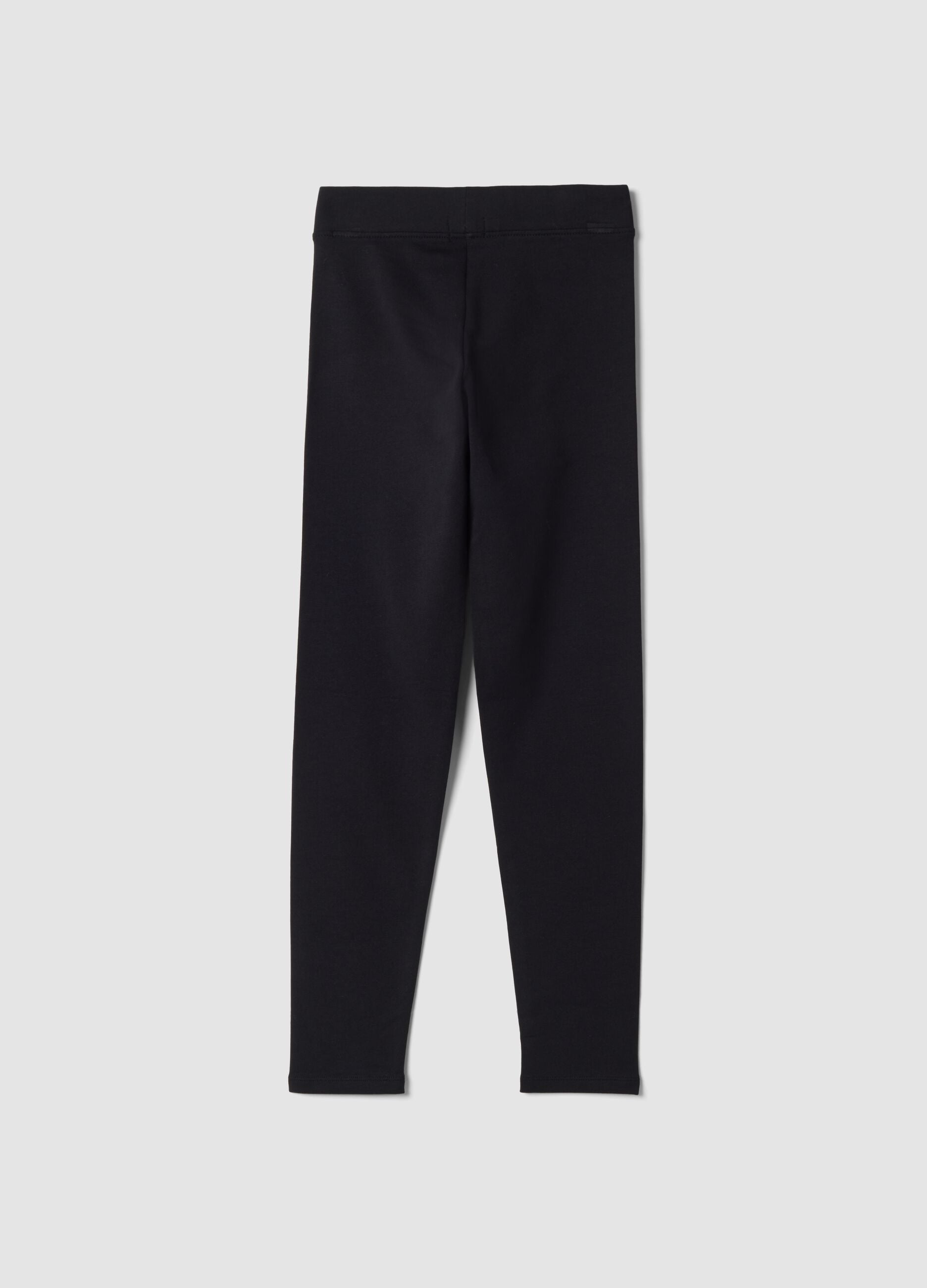 Leggings neri in cotone elasticizzato skinny fit