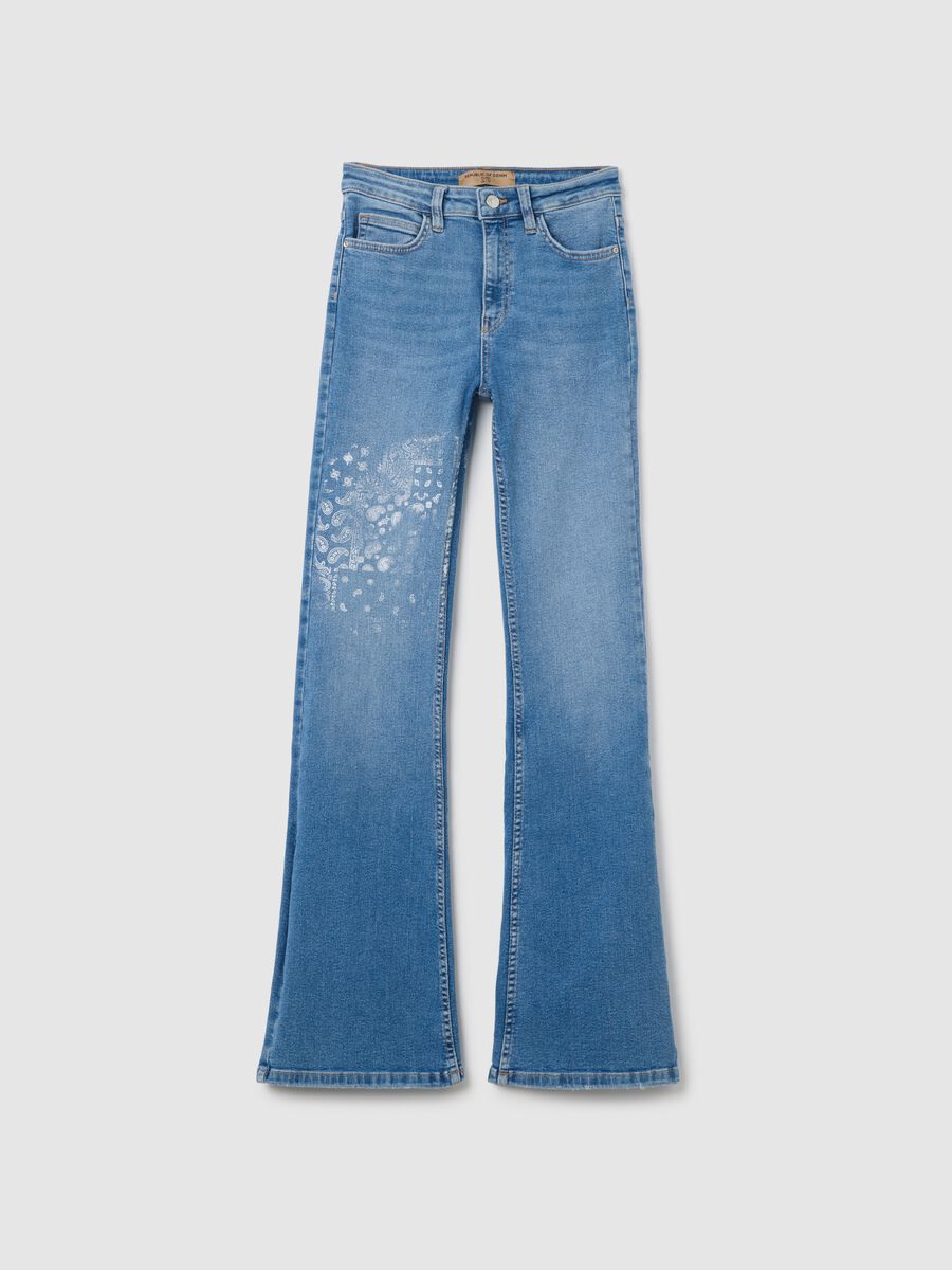 Flare-fit stretch jeans_4