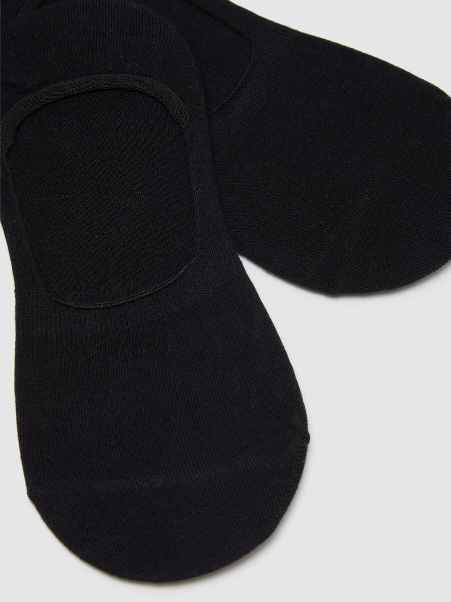Women's black elasticated cotton socks set_1