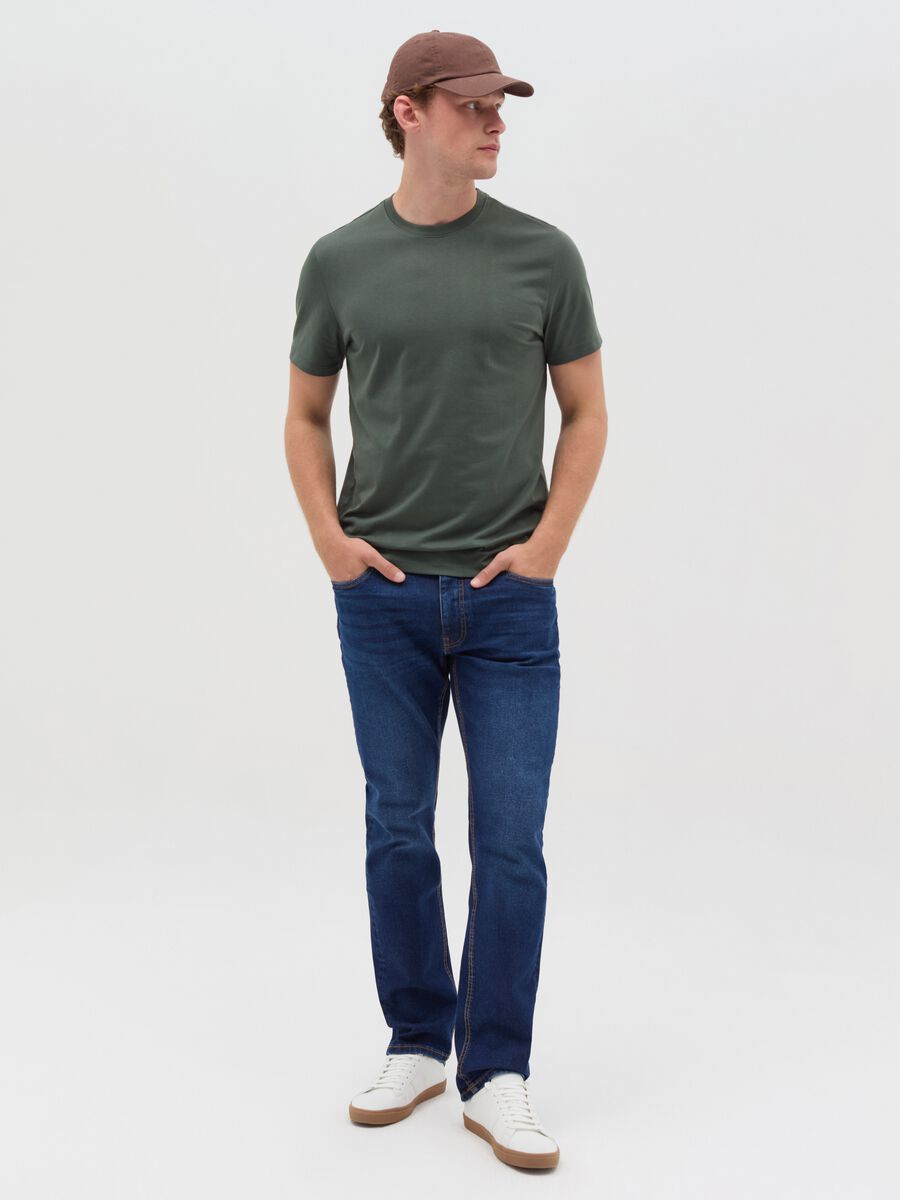 Cotton T-shirt with round neck_1