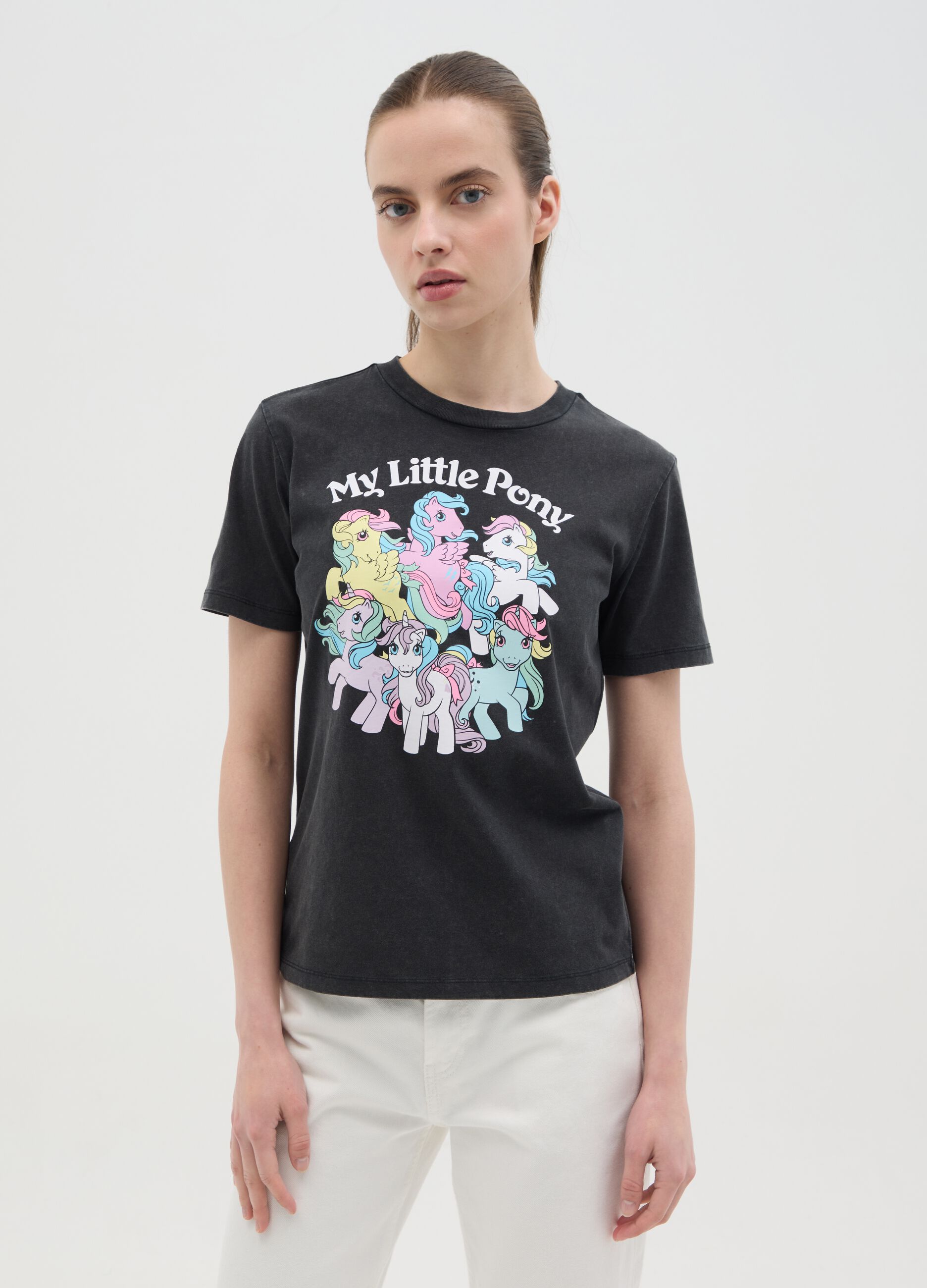 Black T-shirt with My Little Pony print