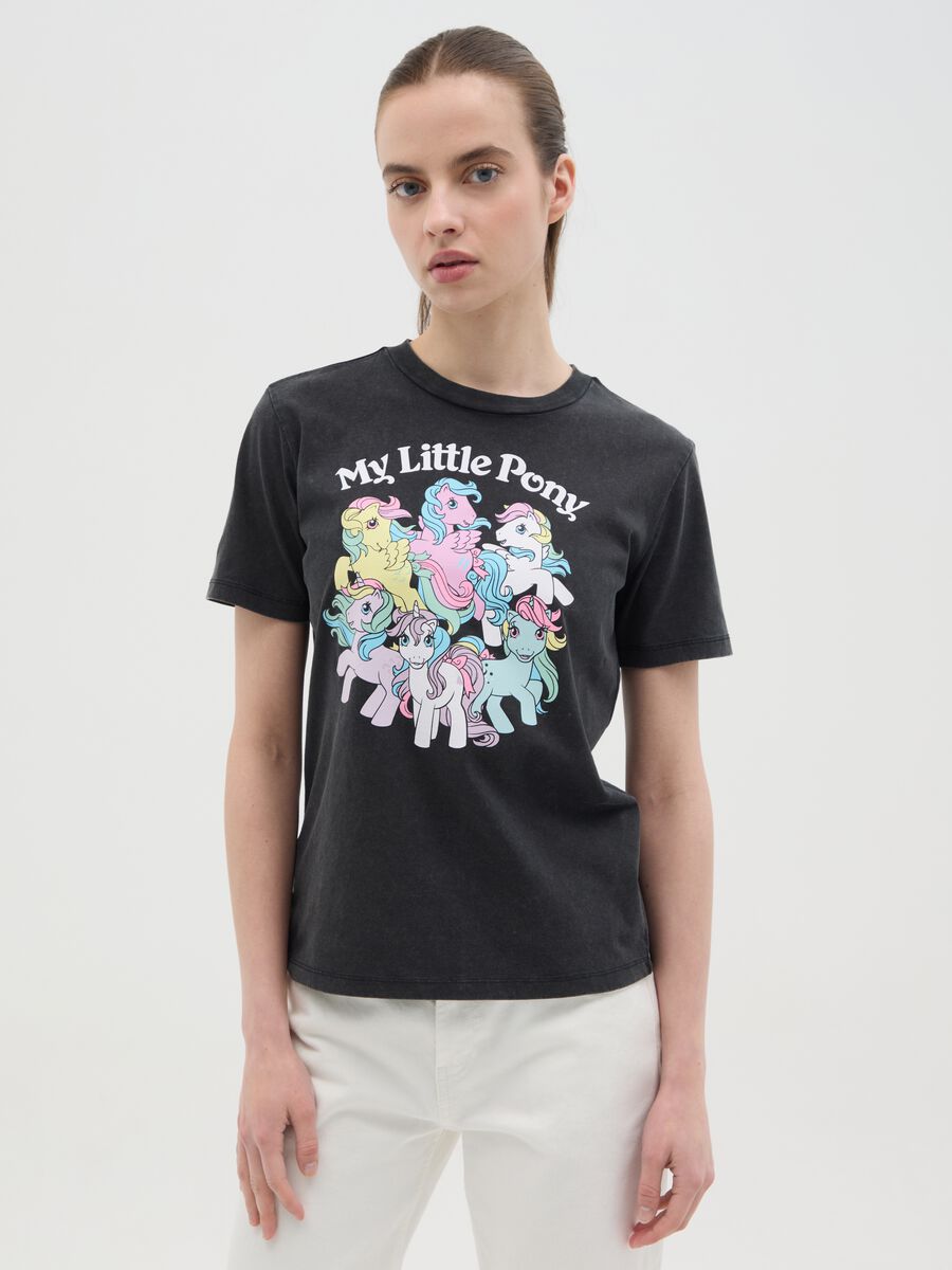 Black T-shirt with My Little Pony print_0