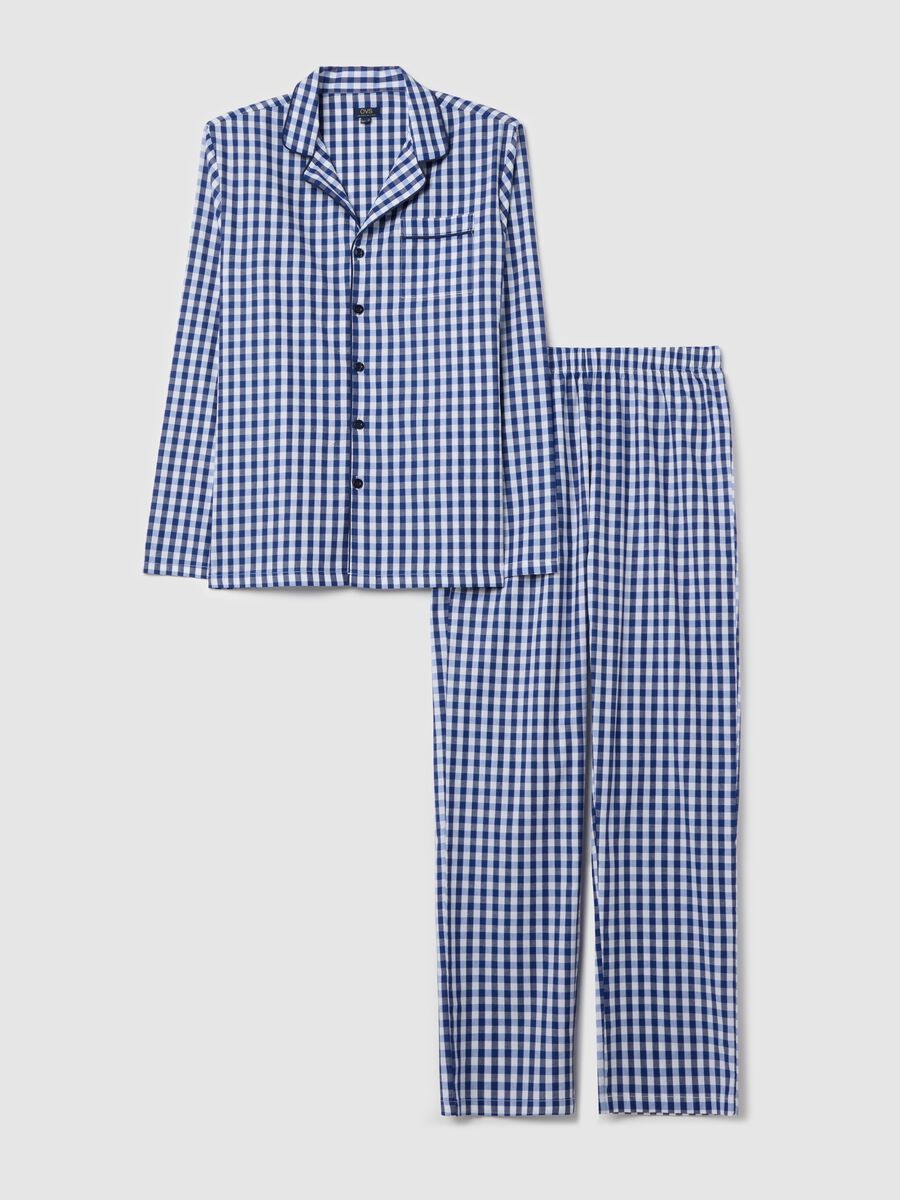Long pyjamas in check cotton_4