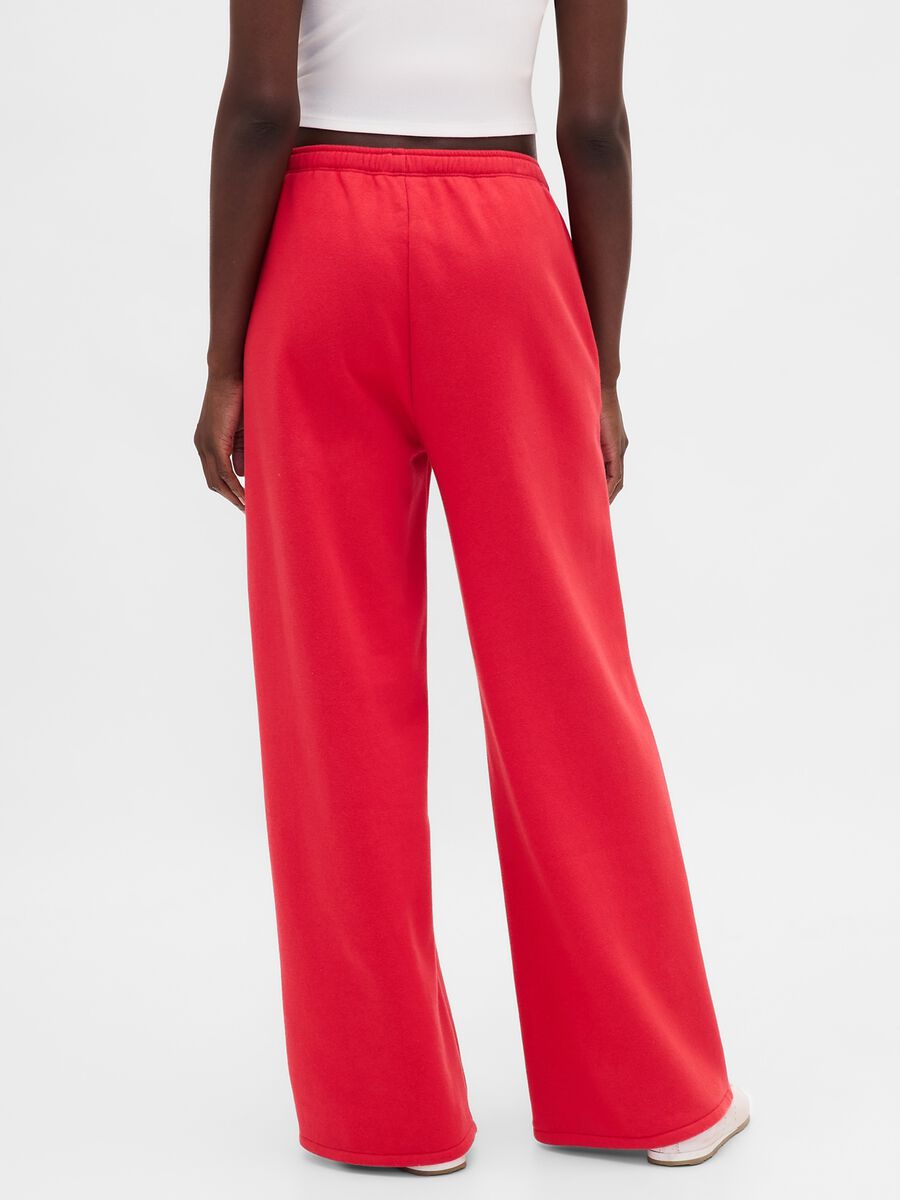 Red Cotton Blend Trousers_2