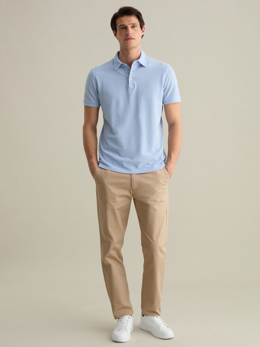 Cotton pique polo shirt_1