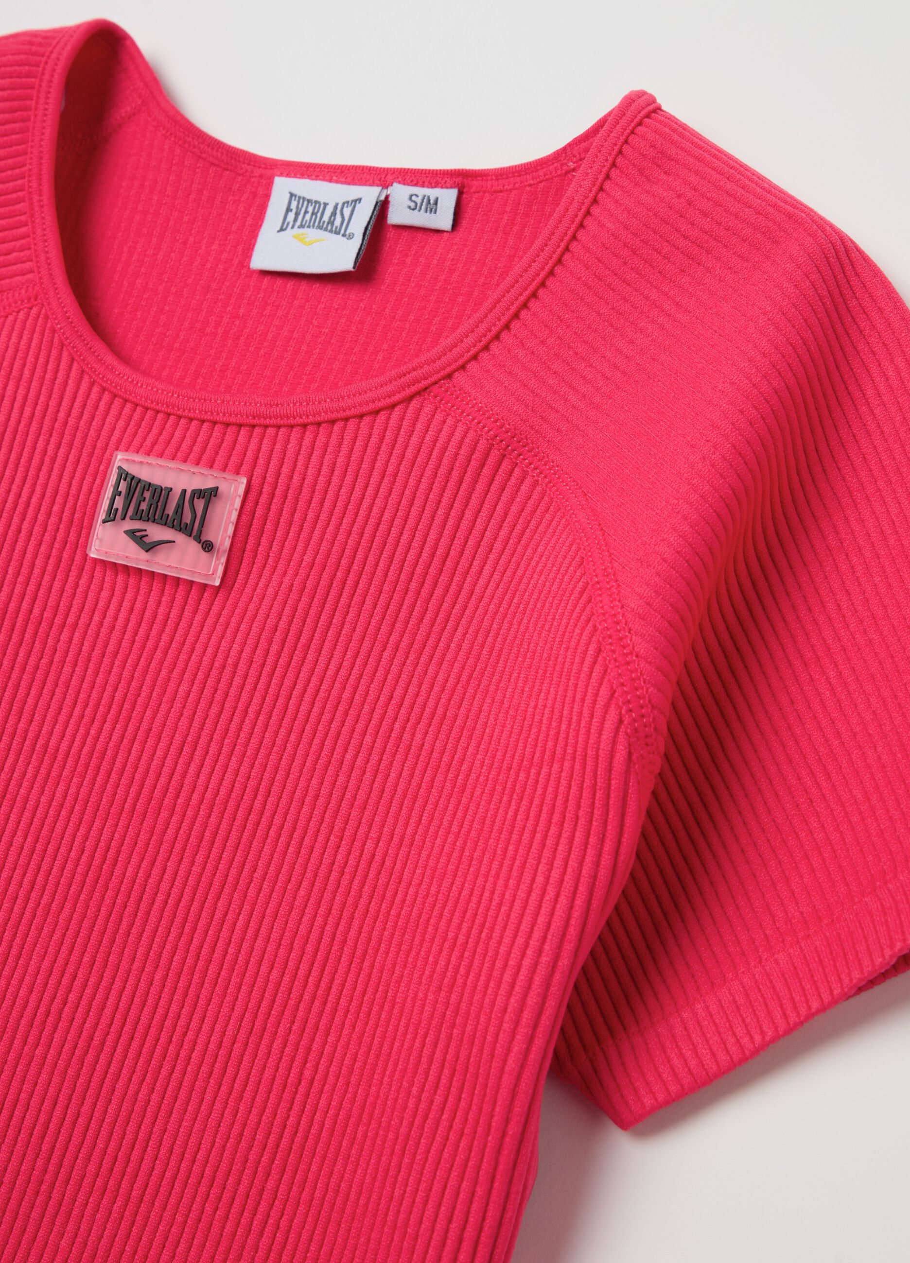 Ribbed crop T-shirt