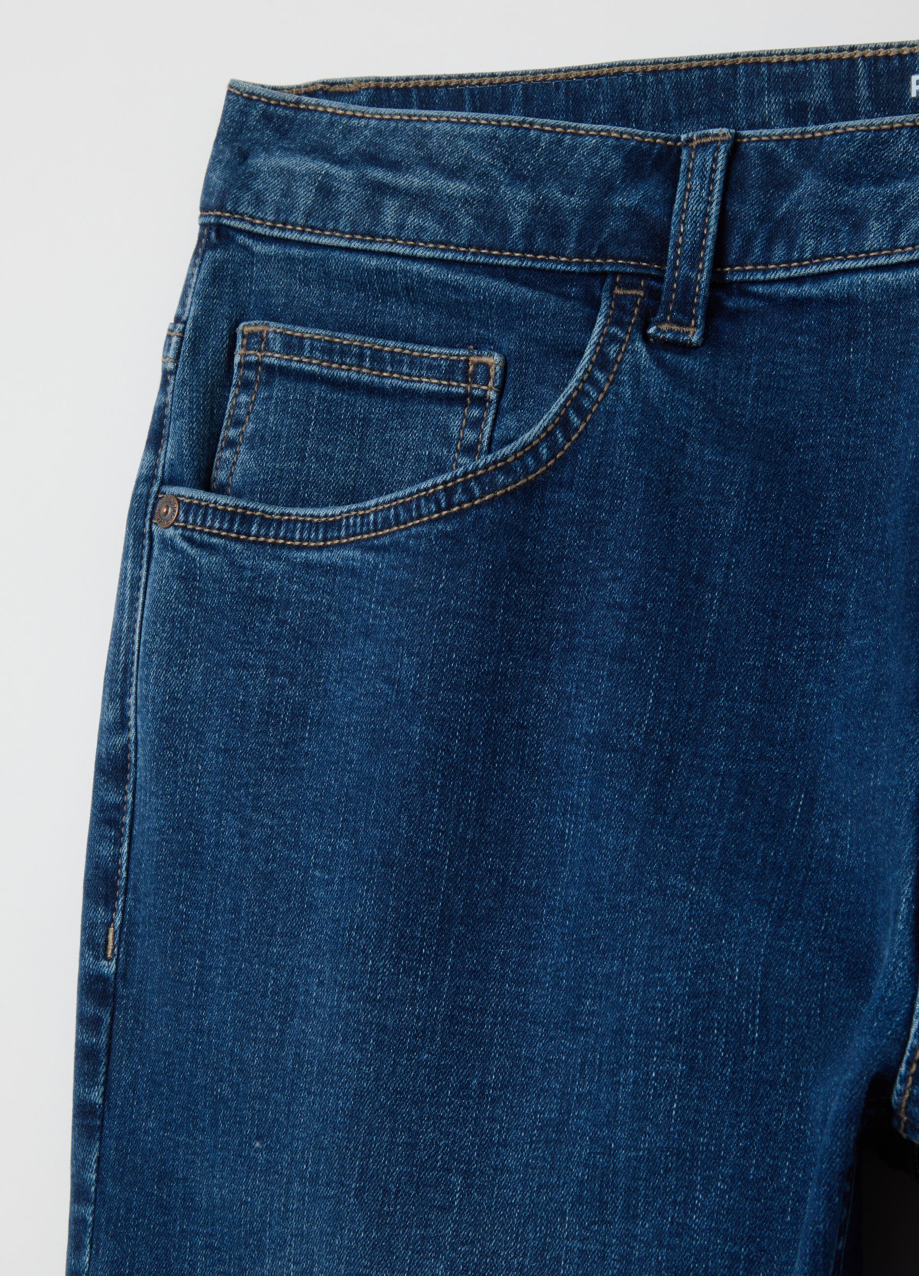 Men's Slim Fit Blue Denim Jeans