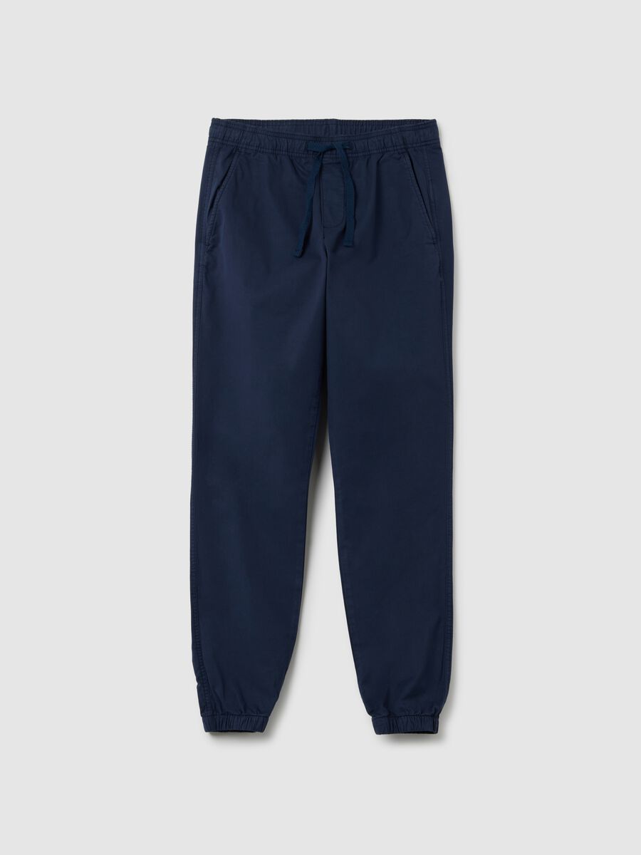 Stretch cotton joggers_0